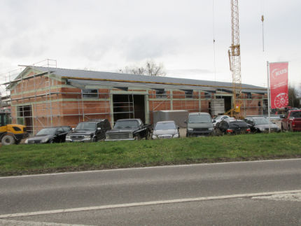 Eine Kfz-Halle in Dolgesheim mit einer Statik durch das Ingenieurbüro Hammann